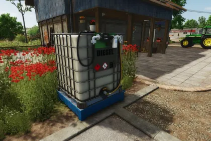 Efektywny zbiornik paliwa z kratką (IBC) na 1000 l dla małych farm