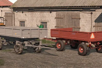 Легендарні Причепи AutoSan D-46/D-47 — Самоскидні та Бортові для Farming Simulator 25 — 2