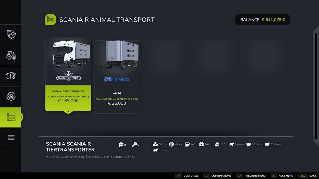 Потужна Scania R Animal Transport 500 к.с. — Перевезення Худоби у FS25 - Скріншоти