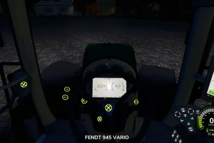 Leistungsstarker Traktor Fendt 900 Series Stage 4 — Detailliertes Cockpit und Geschwindigkeit 68 km/h für FS25 — 4