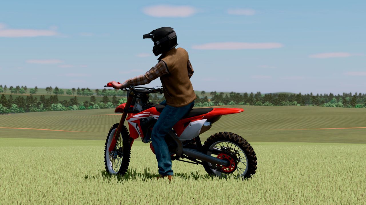 Легендарний Мотоцикл LIZARD CRF 450R — Маневрений Байк для Швидких Заїздів у FS25