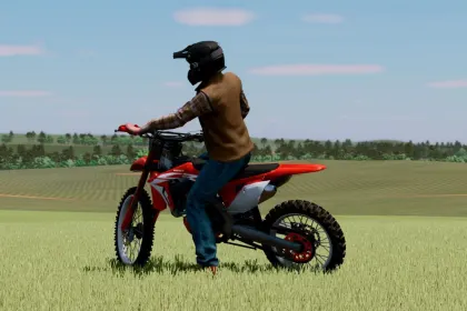 Легендарний Мотоцикл LIZARD CRF 450R — Маневрений Байк для Швидких Заїздів у FS25 — 2