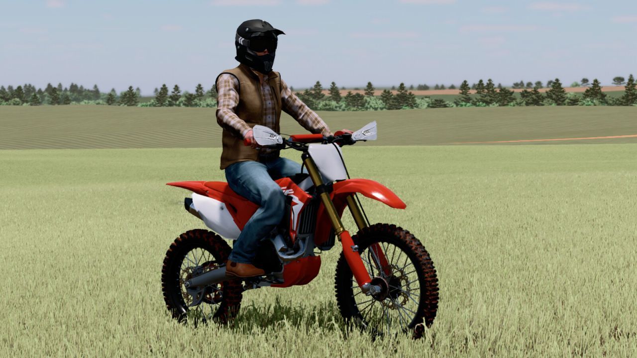 Легендарний Мотоцикл LIZARD CRF 450R — Маневрений Байк для Швидких Заїздів у FS25 - Скріншоти
