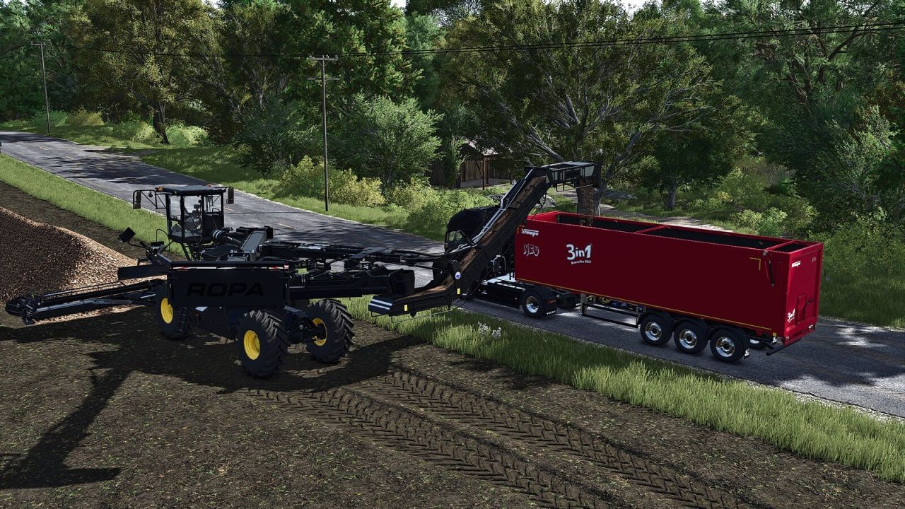 Потужний Завантажувач ROPA Maus 5 — Швидке Очищення та Перевантаження Буряка у FS25 - Скріншоти