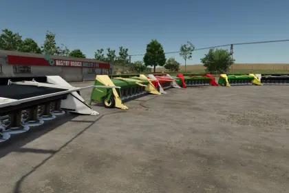 Effizientes Mähwerk Lizard Pop6x zum Zerkleinern von Pappeln in Farming Simulator 25