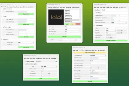 Потужний GE10 Script SplineToolkit (Prefab) — Професійні Сплайни та Дороги для Farming Simulator 25 — 1