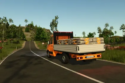 Ефективний Пікап-Вантажівка MAN TGE Flatbed для Швидкої Логістики у FS25 — 3