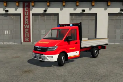 Ефективний Пікап-Вантажівка MAN TGE Flatbed для Швидкої Логістики у FS25 — 4