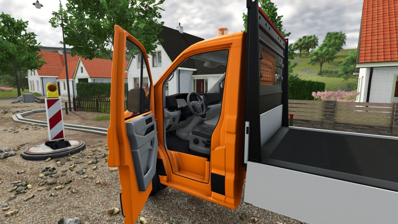 Ефективний Пікап-Вантажівка MAN TGE Flatbed для Швидкої Логістики у FS25 - Скріншоти