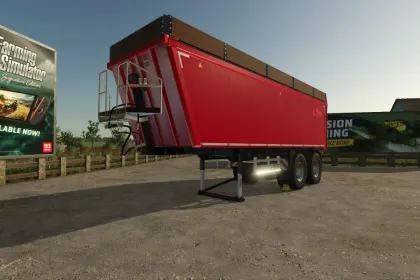 Потужний Напівпричіп Fliegl ZHKA 350 — Великий Самоскид для Зерна, Силосу та Біомаси в FS25 — 1