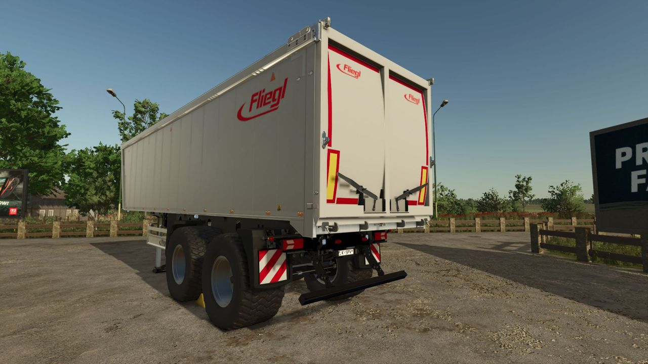 Потужний Напівпричіп Fliegl ZHKA 350 — Великий Самоскид для Зерна, Силосу та Біомаси в FS25