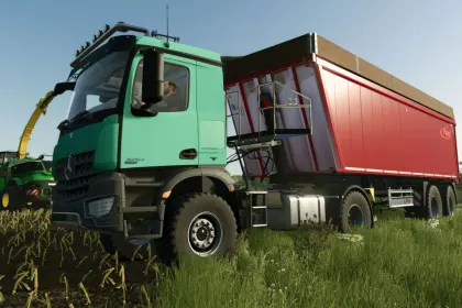 Потужний Напівпричіп Fliegl ZHKA 350 — Великий Самоскид для Зерна, Силосу та Біомаси в FS25 — 3