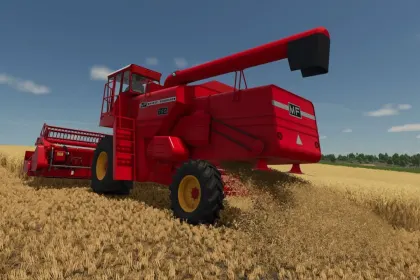 Legendärer Mähdrescher Massey Ferguson 760 für effiziente Ernte in FS25 — 3