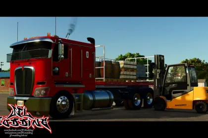 Потужна Вантажівка Kenworth K200 для Farming Simulator 25 з Тюнінгом та Анімаціями — 4