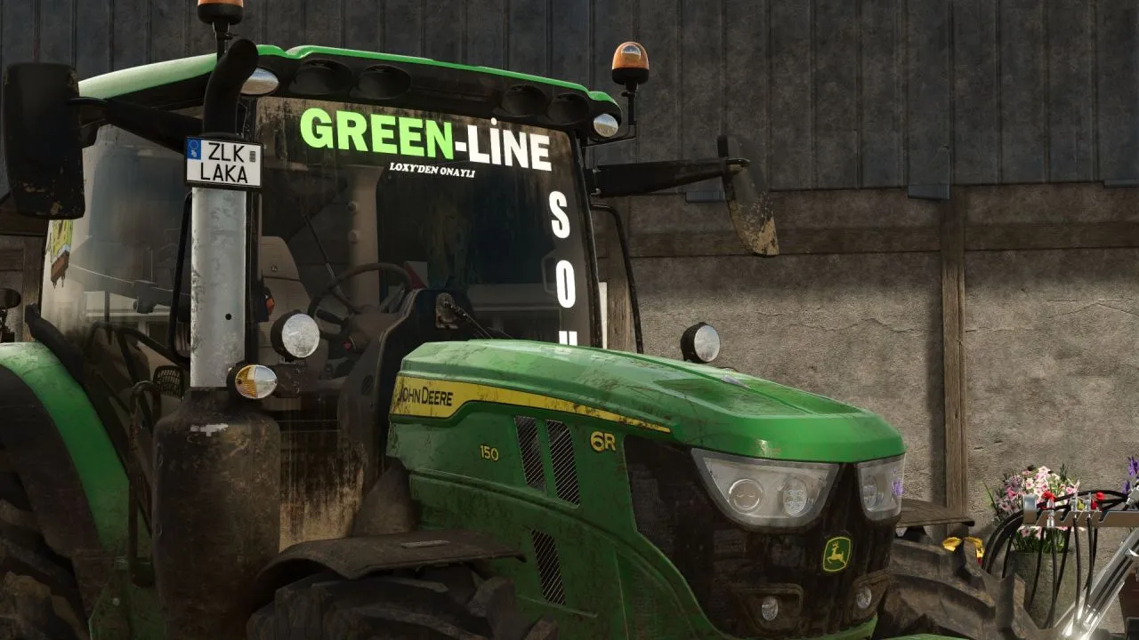 Стильний Трактор John Deere 6R Series Edit для Farming Simulator 25 — 120–190 к.с.