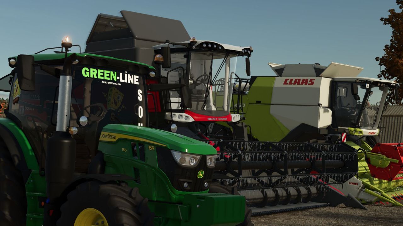 Стильний Трактор John Deere 6R Series Edit для Farming Simulator 25 — 120–190 к.с.