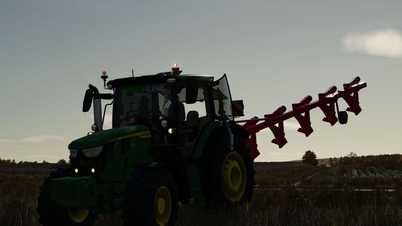 Стильний Трактор John Deere 6R Series Edit для Farming Simulator 25 — 120–190 к.с.