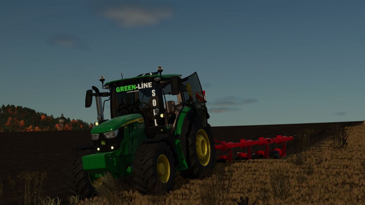 Стильний Трактор John Deere 6R Series Edit для Farming Simulator 25 — 120–190 к.с.