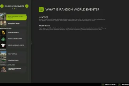 Новий Мод Random World Events v2.0.0.0 для Farming Simulator 25 — Живий Світ та Несподівані Події — 1