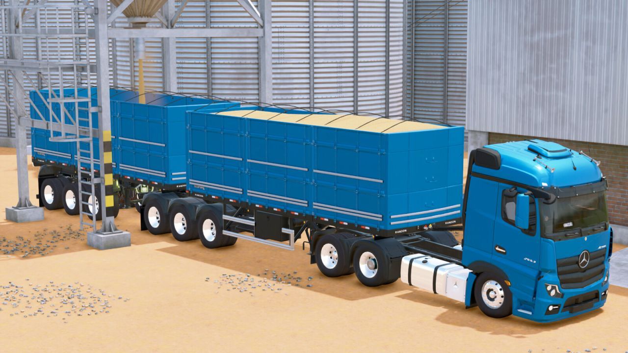 Потужна Вантажівка Mercedes-Benz Actros 25 Series South-America — 600 к.с. для Важких Перевезень у FS25