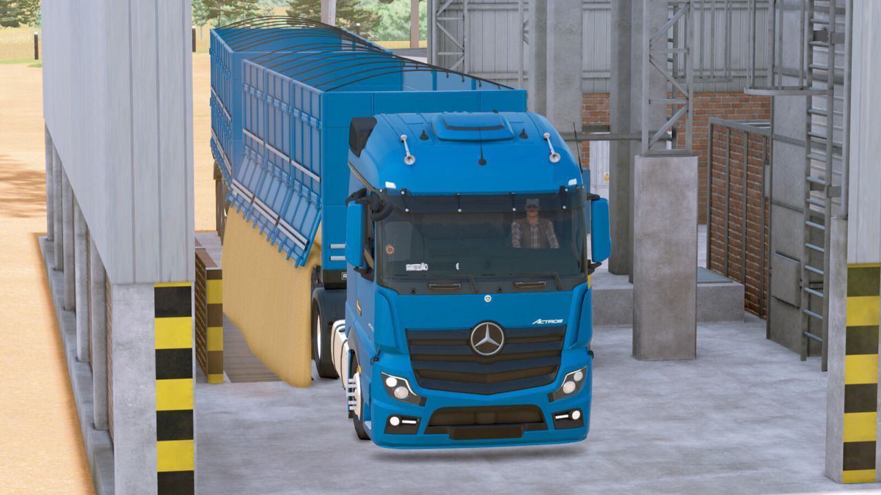 Потужна Вантажівка Mercedes-Benz Actros 25 Series South-America — 600 к.с. для Важких Перевезень у FS25