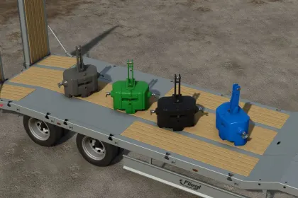 Effective AGCO Weight 900 kg for Stable Operation of Tractors in FS25