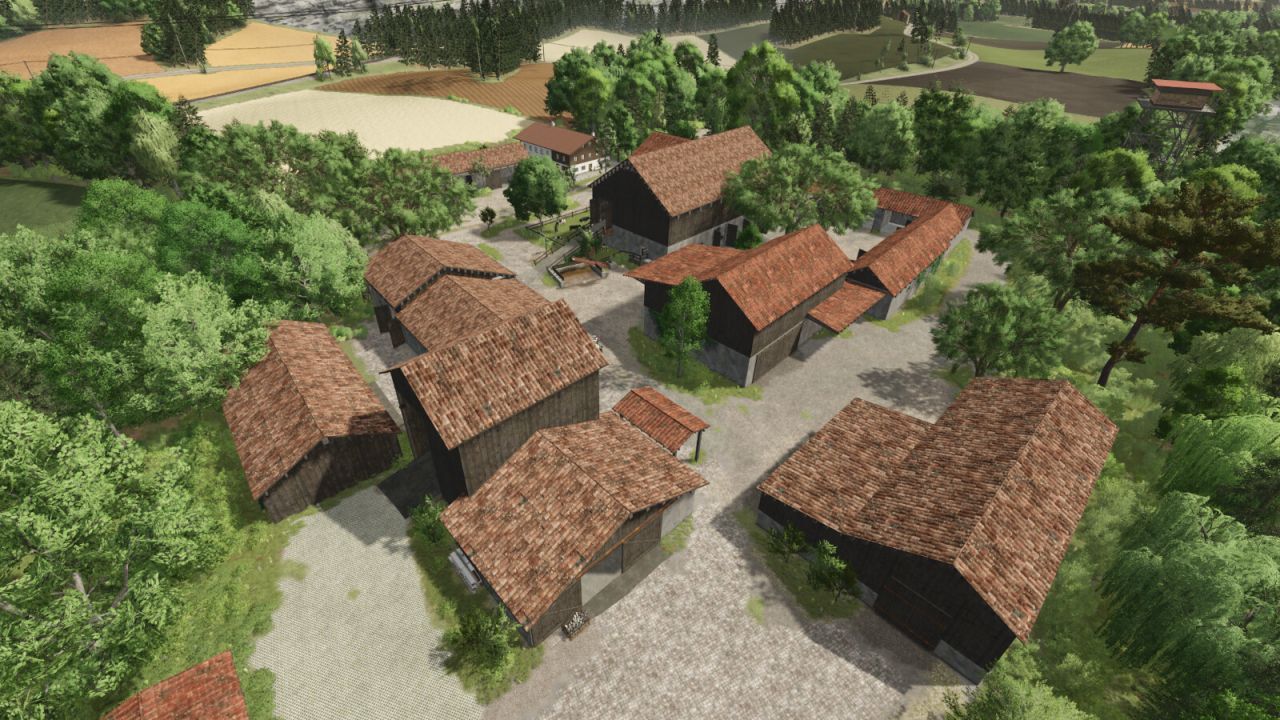 Легендарний Пакет Баварських Фермерських Будівель Bavarian Farm Buildings для FS25