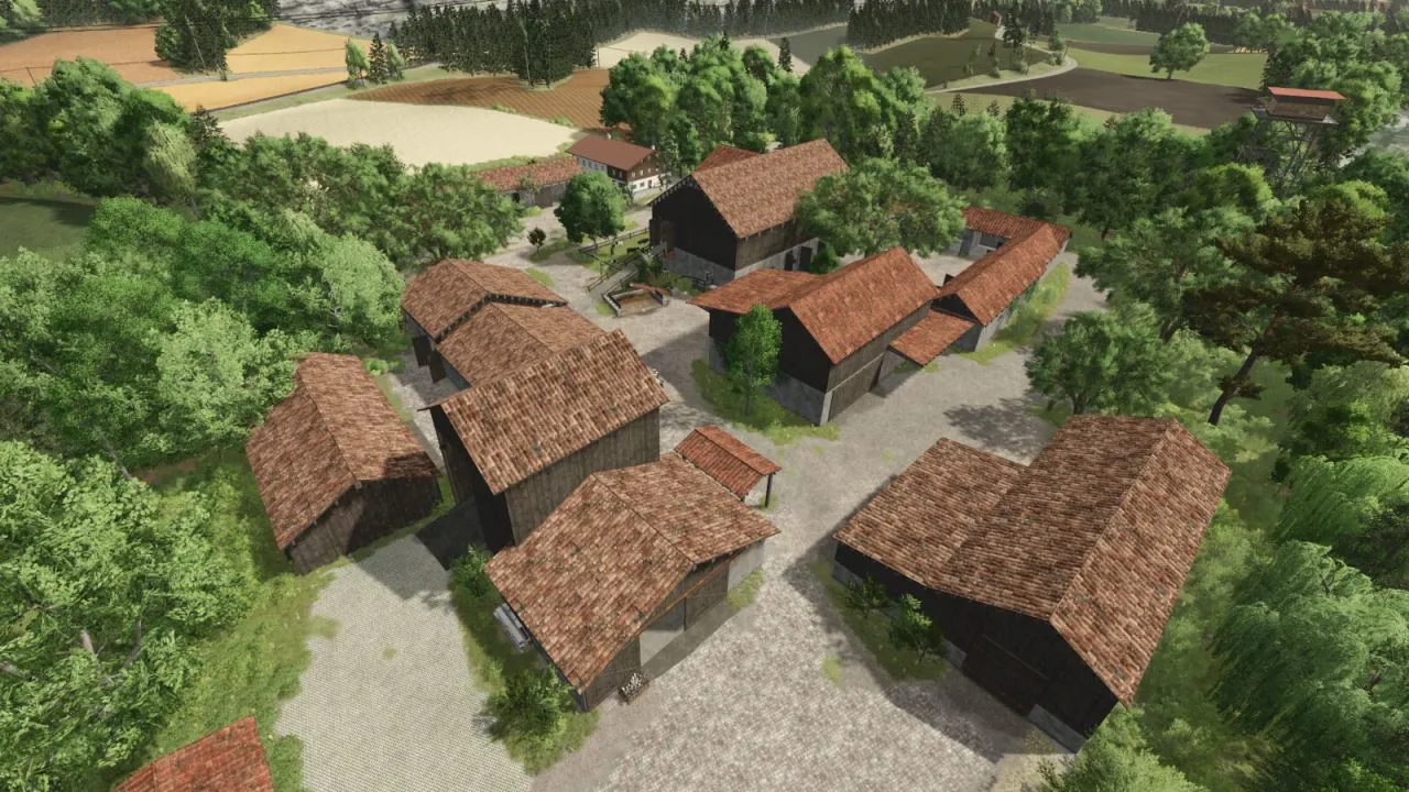 Легендарний Пакет Баварських Фермерських Будівель Bavarian Farm Buildings для FS25