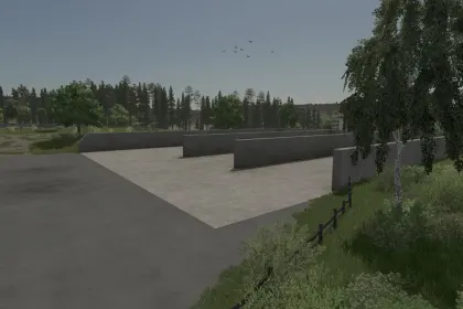 Ефективний Trippel Bunker Silo — Потрійний Бункерний Силос для Силосу у Farming Simulator 25 — 2