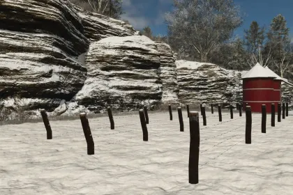 Реалістичний Паркан Barbed Wire Fence — Нові Огорожі для Атмосферної Ферми в FS25 — 5