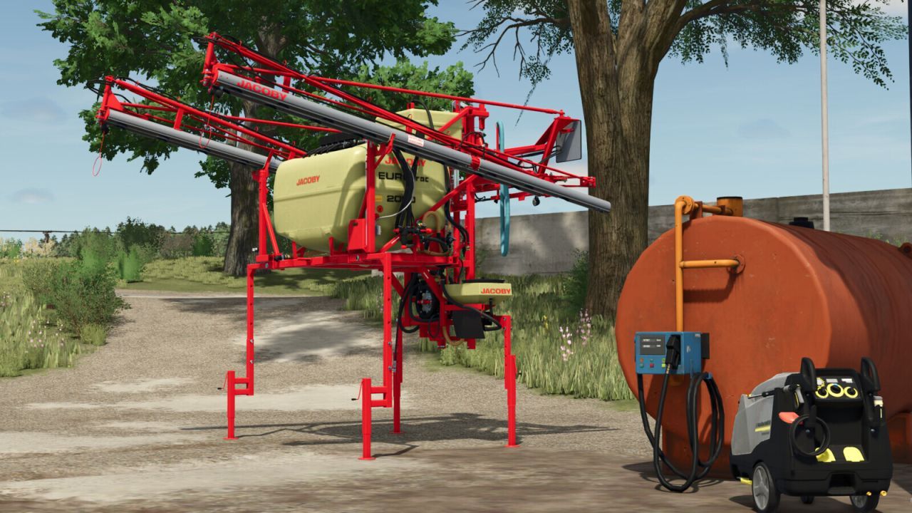 Ефективний Обприскувач Jacoby EUROtrac 2000 — 21 м Захвату для Farming Simulator 25