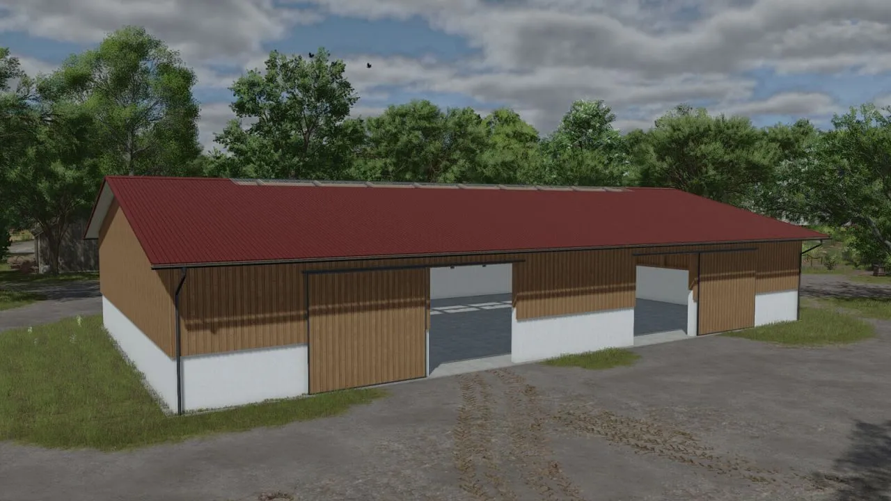 Новий Набір Баварських Ангарів Bavarian System Hall Set для Техніки у FS25