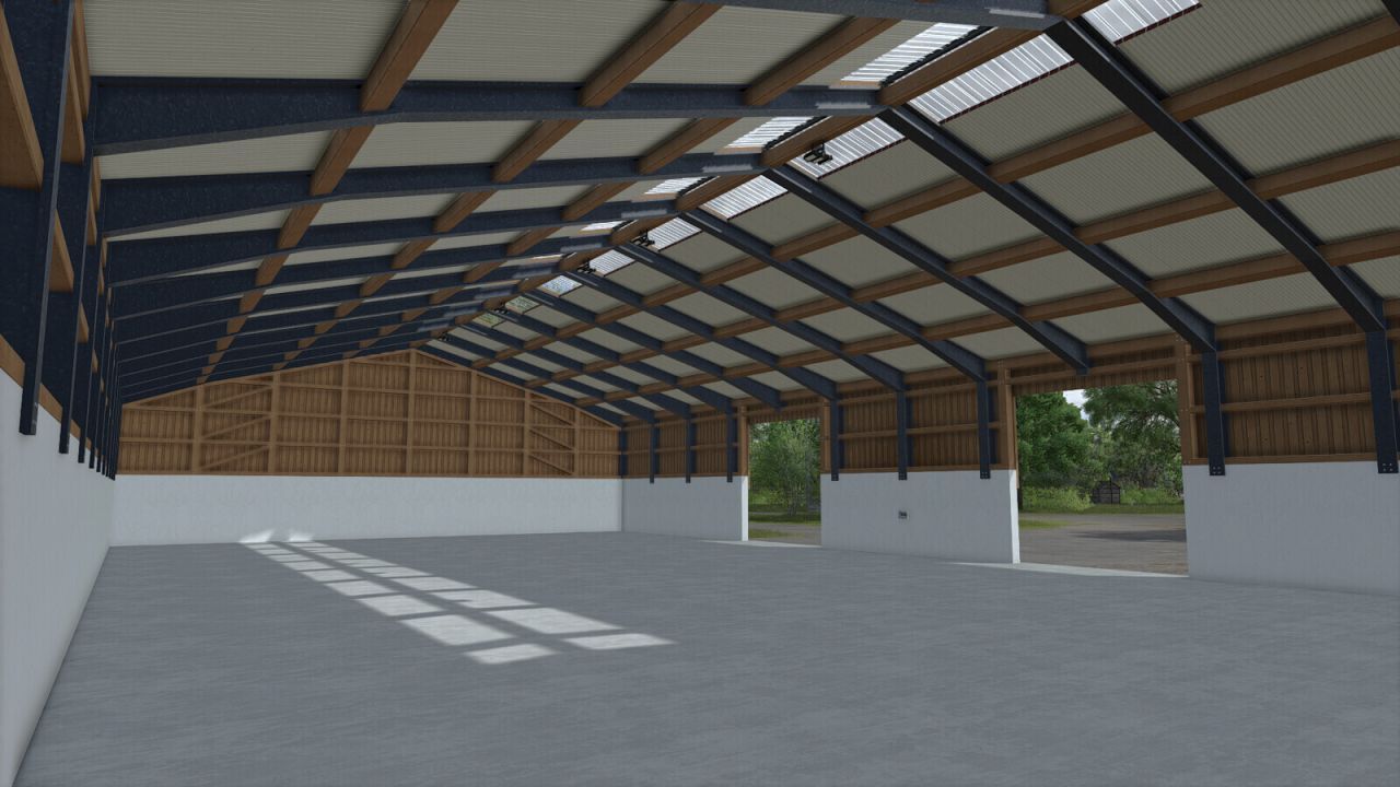 Nowy Zestaw Bawarskich Hangarów Bavarian System Hall Set dla Maszyn w FS25