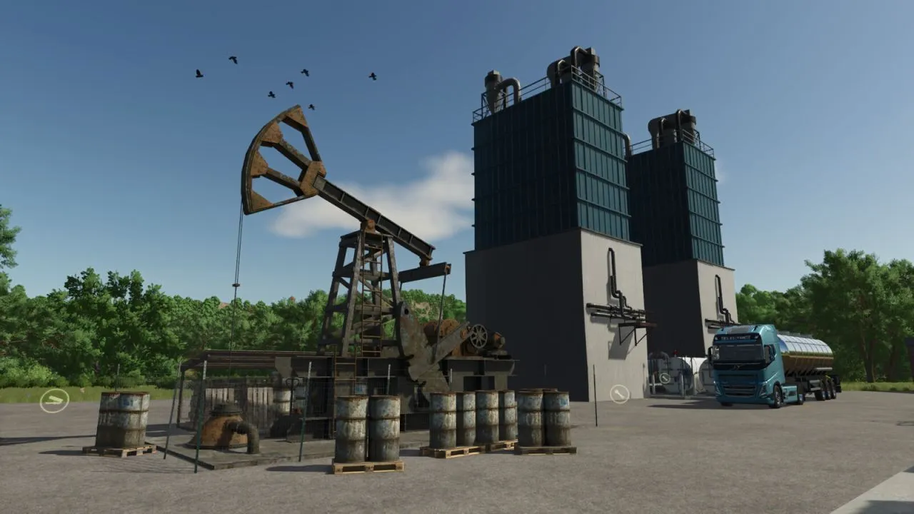 Effiziente Produktion Crude Oil Production für Farming Simulator 25 — Förderung und Verarbeitung von Öl