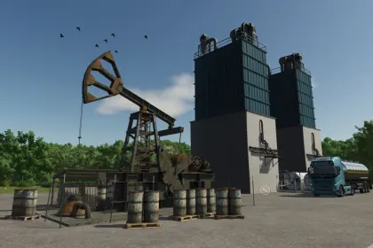 Efficient Production Crude Oil Production for Farming Simulator 25 — Extraction and Refining of Oil
