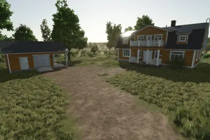 Затишні Дерев’яні Будинки Wooden Farmhouses — Нові Фермерські Будівлі для FS25 — 2