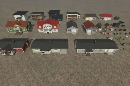 Затишні Дерев’яні Будинки Wooden Farmhouses — Нові Фермерські Будівлі для FS25 — 4