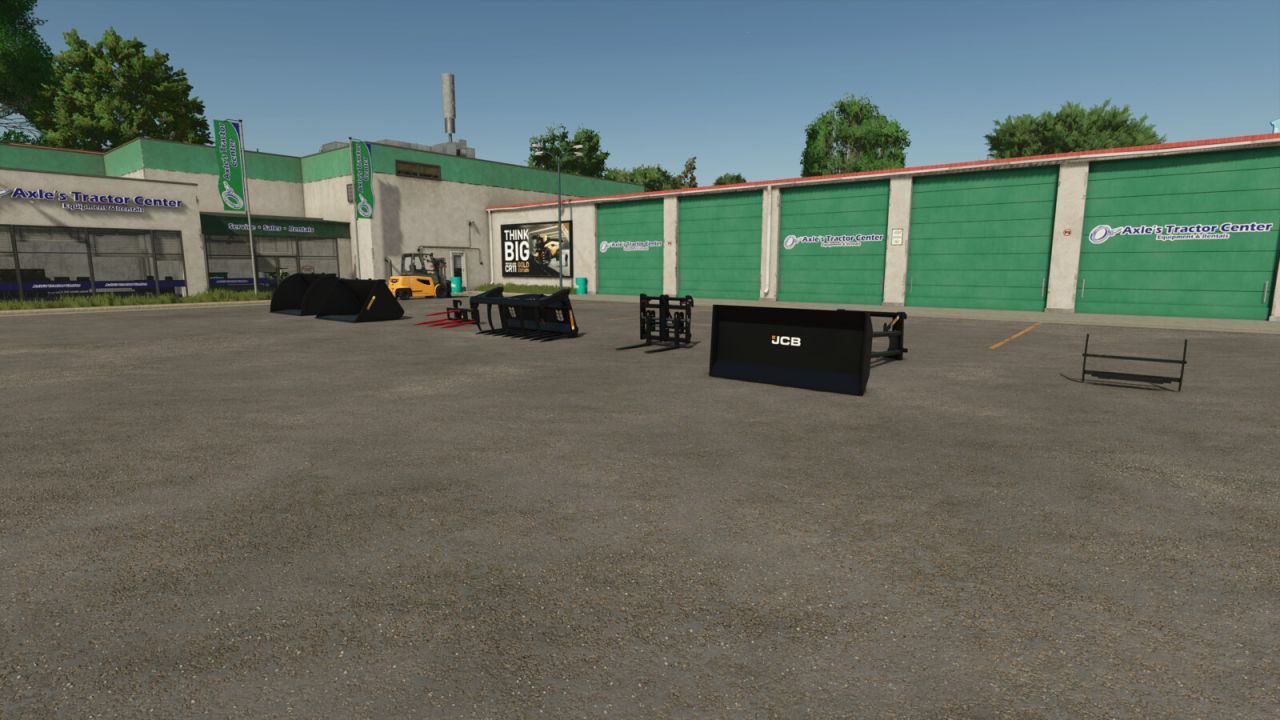 Effektives JCB Attachments Paket für Teleskoplader und Skid Steer in FS25