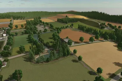 Затишна Карта HOF GRAFENAU – Автентичне Фермерство «Вручну» у Farming Simulator 25 — 2