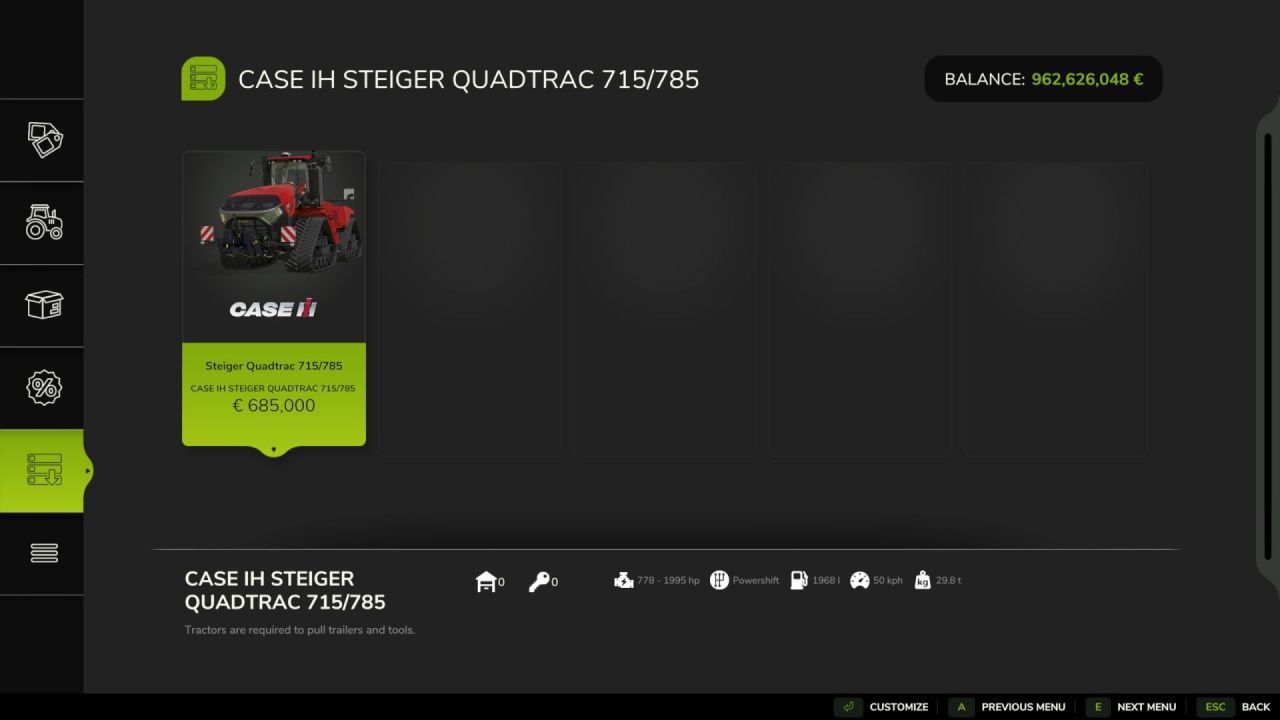 Потужний Case IH Steiger Quadtrac 715/785 з Передньою Навіскою та ВВП для Farming Simulator 25