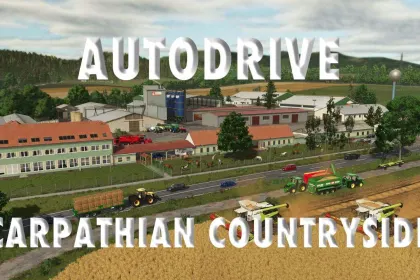 Aktualisierte AutoDrive Carpathian Countryside für FS25 — Präzise Routen und Neue Produkte