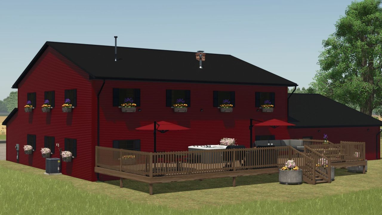 Розкішний Будинок House 4 Bed 4 Bath з Гаражем на 3 Авто для Farming Simulator 25