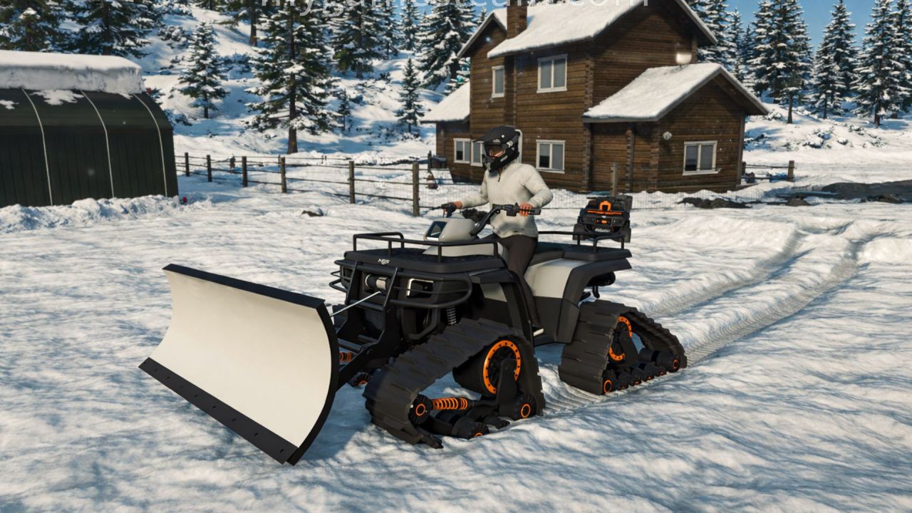 Ефективний ATV Quad Bike з Сніговим Відвалом для Farming Simulator 25