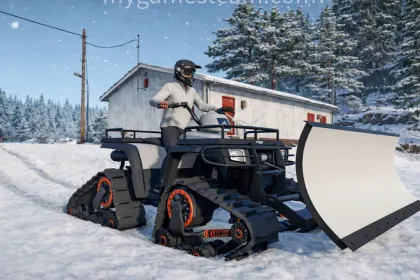 Ефективний ATV Quad Bike з Сніговим Відвалом для Farming Simulator 25 — 3
