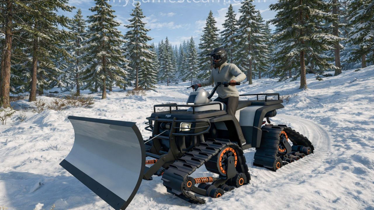 Ефективний ATV Quad Bike з Сніговим Відвалом для Farming Simulator 25