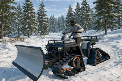 Ефективний ATV Quad Bike з Сніговим Відвалом для Farming Simulator 25 — 4