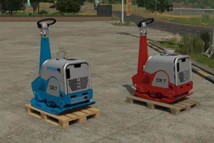 Ефективний Віброплитний Ущільнювач Weber CR7 з TerraFarm для Farming Simulator 25 — 2