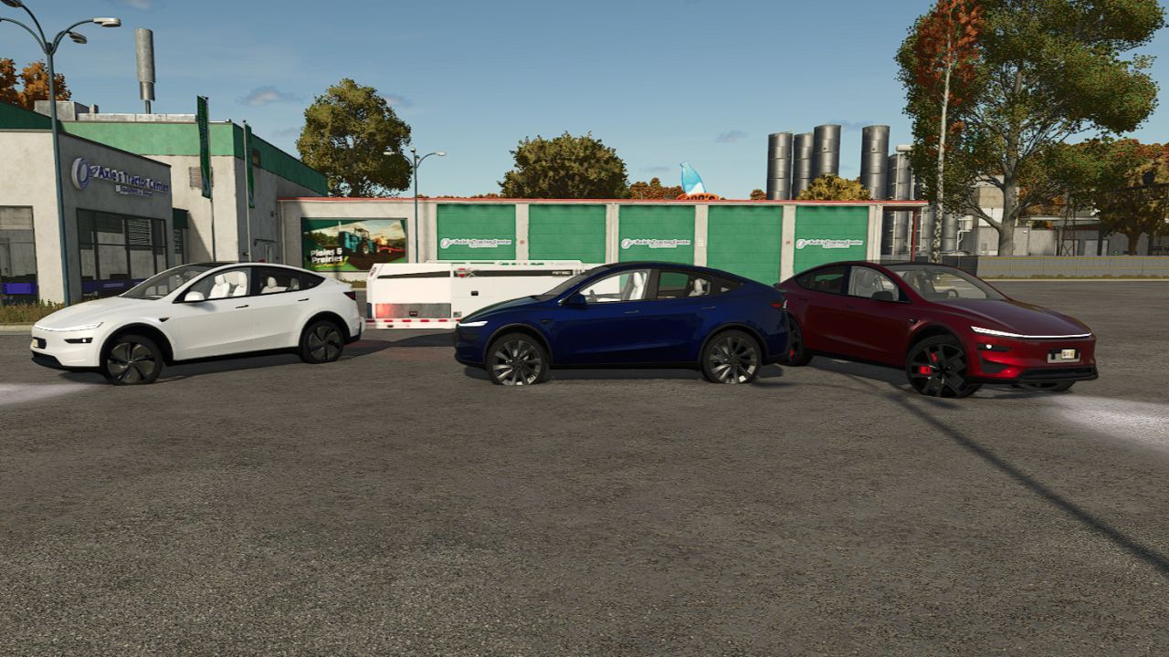 Новий Електрокросовер Tesla Model Y 2026 Refresh — Стильний Тюнінг для Farming Simulator 25