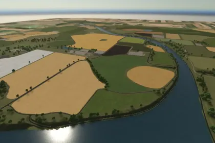 Легендарна 4x Карта Am Nord-Ostsee-Kanal (Kiel Canal) BETA для Farming Simulator 25 — 2