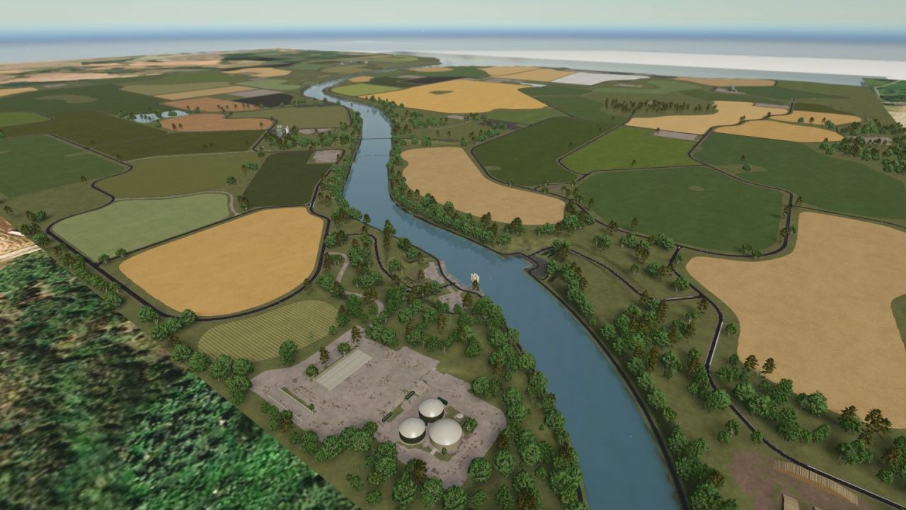 Легендарна 4x Карта Am Nord-Ostsee-Kanal (Kiel Canal) BETA для Farming Simulator 25
